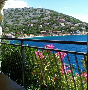 view from the terrace on the Klada bay                                